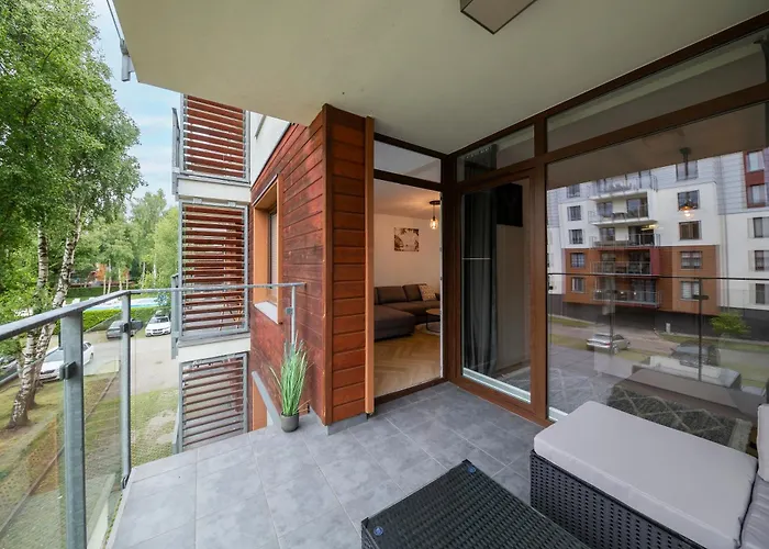 Apartamento Blue Mare Polanki Komfort, 350m Beach, Garaz, Rowery Kołobrzeg